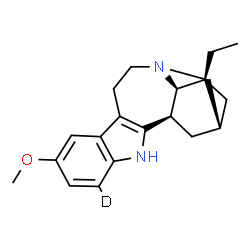 ChemSpider 2D Image | 12-Methoxy(14-~2~H)ibogamine | C20H25DN2O