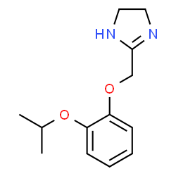 ChemSpider 2D Image | 2-[(2-Isopropoxyphenoxy)methyl]-4,5-dihydro-1H-imidazole | C13H18N2O2