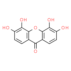 ChemSpider 2D Image | 3,4,5,6-Tetrahydroxy-9H-xanthen-9-one | C13H8O6