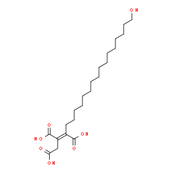 ChemSpider 2D Image | (2E)-19-Hydroxy-2-nonadecene-1,2,3-tricarboxylic acid | C22H38O7
