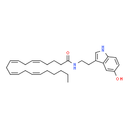 ChemSpider 2D Image | Arachidonoyl serotonin | C30H42N2O2