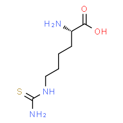 ChemSpider 2D Image | N~6~-Carbamothioyl-L-lysine | C7H15N3O2S