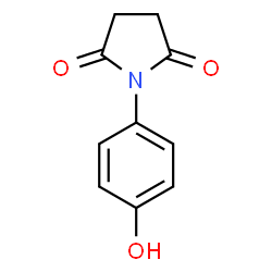 ChemSpider 2D Image | 1-(4-Hydroxyphenyl)-2,5-pyrrolidinedione | C10H9NO3