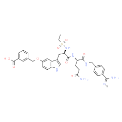 ChemSpider 2D Image | 5-[(3-Carboxybenzyl)oxy]-N-(ethylsulfonyl)-D-tryptophyl-N~1~-(4-carbamimidoylbenzyl)-L-glutamamide | C34H39N7O8S