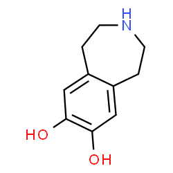 ChemSpider 2D Image | 2,3,4,5-Tetrahydro-1H-3-benzazepine-7,8-diol | C10H13NO2