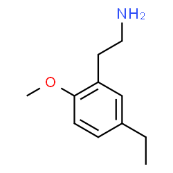 ChemSpider 2D Image | 2-(5-Ethyl-2-methoxyphenyl)ethanamine | C11H17NO