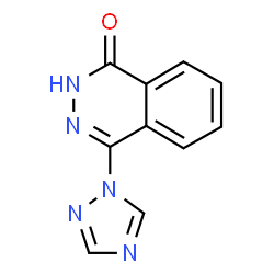 ChemSpider 2D Image | 4-(1H-1,2,4-triazol-1-yl)phthalazin-1-ol | C10H7N5O