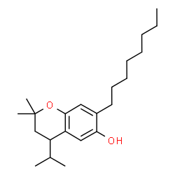 ChemSpider 2D Image | 4-Isopropyl-2,2-dimethyl-7-octyl-6-chromanol | C22H36O2