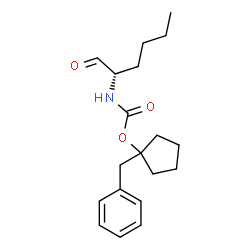 ChemSpider 2D Image | 1-Benzylcyclopentyl [(2S)-1-oxo-2-hexanyl]carbamate | C19H27NO3