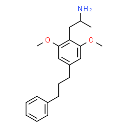 ChemSpider 2D Image | 1-[2,6-Dimethoxy-4-(3-phenylpropyl)phenyl]-2-propanamine | C20H27NO2