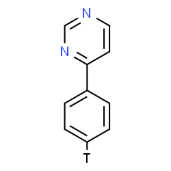 ChemSpider 2D Image | 4-[(4-~3~H)Phenyl]pyrimidine | C10H7TN2