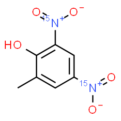 ChemSpider 2D Image | 2-Methyl-4,6-bis[(~15~N)nitro]phenol | C7H615N2O5