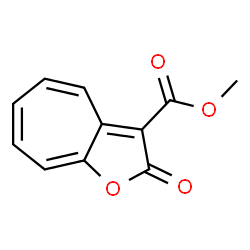 ChemSpider 2D Image | Methyl 2-oxo-2H-cyclohepta[b]furan-3-carboxylate | C11H8O4