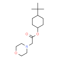 ChemSpider 2D Image | 4-(2-Methyl-2-propanyl)cyclohexyl 4-morpholinylacetate | C16H29NO3