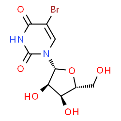 ChemSpider 2D Image | 5-Bromouridine | C9H11BrN2O6