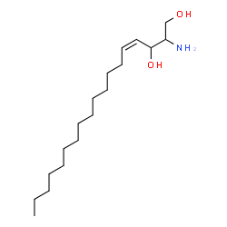 ChemSpider 2D Image | (4Z)-2-Amino-4-octadecene-1,3-diol | C18H37NO2