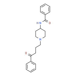 ChemSpider 2D Image | N-[1-(4-Oxo-4-phenylbutyl)-4-piperidinyl]benzamide | C22H26N2O2