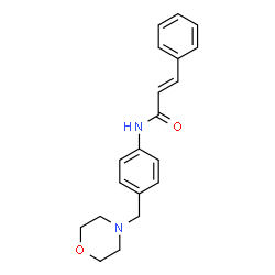 ChemSpider 2D Image | (2E)-N-[4-(4-Morpholinylmethyl)phenyl]-3-phenylacrylamide | C20H22N2O2