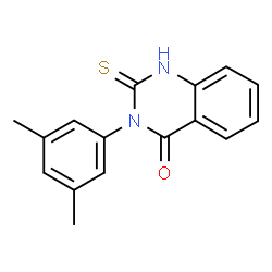 ChemSpider 2D Image | 3-(3,5-Dimethylphenyl)-2-mercaptoquinazolin-4(3H)-one | C16H14N2OS
