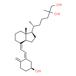 ChemSpider 2D Image | (3S,5Z,7Z)-9,10-Secocholesta-5,7,10-triene-3,25,26-triol | C27H44O3