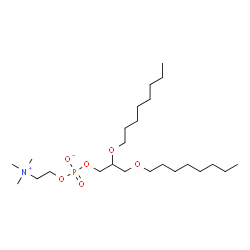 ChemSpider 2D Image | 2,3-Bis(octyloxy)propyl 2-(trimethylammonio)ethyl phosphate | C24H52NO6P