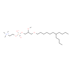 ChemSpider 2D Image | 3-[(7-Butylundecyl)oxy]-2-methoxypropyl 2-(trimethylammonio)ethyl phosphate | C24H52NO6P