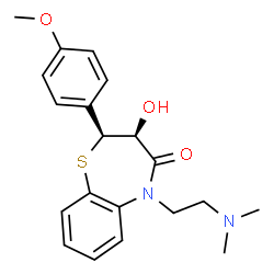 ChemSpider 2D Image | Deacetyldiltiazem | C20H24N2O3S