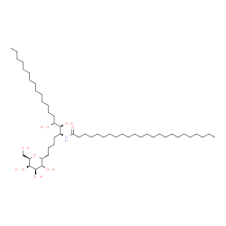 ChemSpider 2D Image | (1R)-1,5-Anhydro-1-[(5S,6S,7R)-6,7-dihydroxy-5-(tetracosanoylamino)henicosyl]-D-galactitol | C51H101NO8