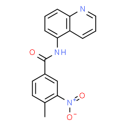 ChemSpider 2D Image | 4-Methyl-3-nitro-N-(5-quinolinyl)benzamide | C17H13N3O3