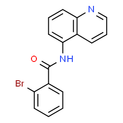 ChemSpider 2D Image | 2-Bromo-N-(5-quinolinyl)benzamide | C16H11BrN2O