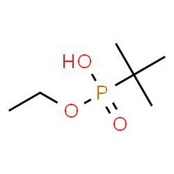 ChemSpider 2D Image | Ethyl hydrogen (2-methyl-2-propanyl)phosphonate | C6H15O3P
