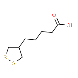 ChemSpider 2D Image | 5-(1,2-Dithiolan-4-yl)pentanoic acid | C8H14O2S2