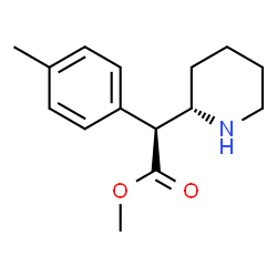 ChemSpider 2D Image | Methyl (2S)-(4-methylphenyl)[(2S)-2-piperidinyl]acetate | C15H21NO2
