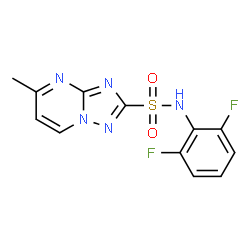 ChemSpider 2D Image | flumetsulam | C12H9F2N5O2S