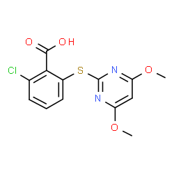 ChemSpider 2D Image | Pyrithiobac | C13H11ClN2O4S