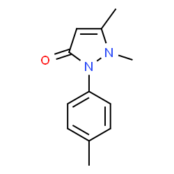 ChemSpider 2D Image | 1,5-Dimethyl-2-(p-tolyl)-1H-pyrazol-3(2H)-one | C12H14N2O