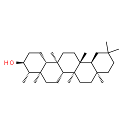 ChemSpider 2D Image | (3S,4S,4aR,6aR,6bS,8aS,12aS,12bR,14aR,14bR)-4,4a,6b,8a,11,11,12b,14a-Octamethyldocosahydro-3-picenol | C30H52O