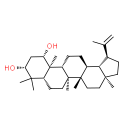 ChemSpider 2D Image | (1alpha,3alpha,5beta,8alpha,9beta,10alpha,13alpha,14beta,17alpha,18beta,19beta)-Lup-20(29)-ene-1,3-diol | C30H50O2