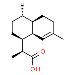 ChemSpider 2D Image | (2S)-2-[(1S,4S,4aR,8aR)-4,7-Dimethyl-1,2,3,4,4a,5,6,8a-octahydro-1-naphthalenyl]propanoic acid | C15H24O2