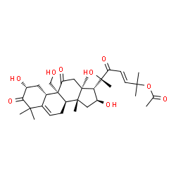 ChemSpider 2D Image | (2R,4S,8beta,9alpha,13alpha,14beta,16beta,17alpha,20S,23E)-2,16,20-Trihydroxy-9-(hydroxymethyl)-10,14-dimethyl-1,11,22-trioxo-4,9-cyclo-9,10-secocholesta-5,23-dien-25-yl acetate | C32H46O9