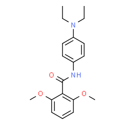 ChemSpider 2D Image | N-[4-(Diethylamino)phenyl]-2,6-dimethoxybenzamide | C19H24N2O3