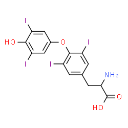 ChemSpider 2D Image | DL-Thyroxine | C15H11I4NO4
