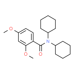 ChemSpider 2D Image | N,N-Dicyclohexyl-2,4-dimethoxybenzamide | C21H31NO3