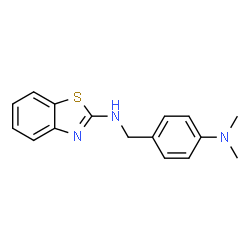 ChemSpider 2D Image | N-[4-(Dimethylamino)benzyl]-1,3-benzothiazol-2-amine | C16H17N3S
