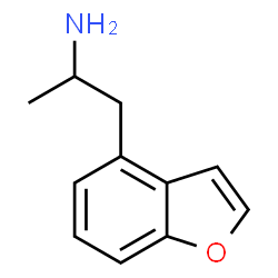 ChemSpider 2D Image | 4-(2-AMINOPROPYL)BENZOFURAN | C11H13NO