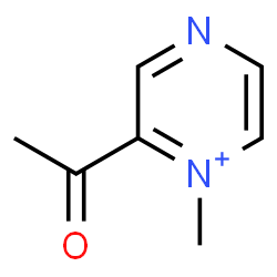 ChemSpider 2D Image | 2-Acetyl-1-methylpyrazin-1-ium | C7H9N2O