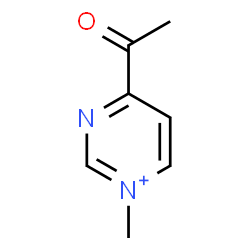 ChemSpider 2D Image | 4-Acetyl-1-methylpyrimidin-1-ium | C7H9N2O