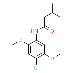 ChemSpider 2D Image | N-(4-Chloro-2,5-dimethoxyphenyl)-3-methylbutanamide | C13H18ClNO3