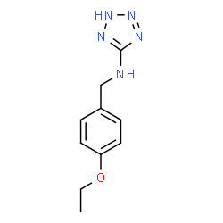ChemSpider 2D Image | N-(4-Ethoxybenzyl)-2H-tetrazol-5-amine | C10H13N5O