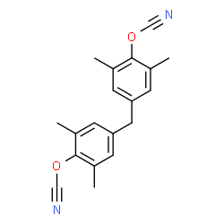 ChemSpider 2D Image | BIS(4-CYANATO-3,5-DIMETHYLPHENYL)METHANE | C19H18N2O2